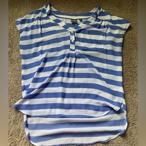 Soho blue and white striped blouse.
